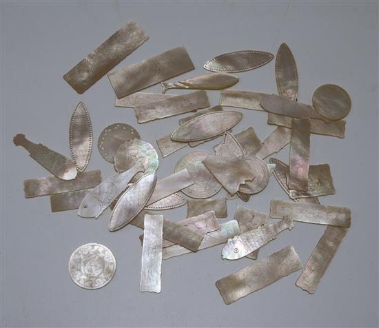 Canton Mother of Pearl counters